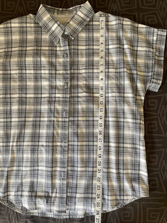 Ridgecut Toughwear Women’s Plaid Short Sleeve Button Down Shirt with Pockets Med - Picture 12 of 13